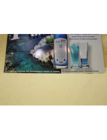 Affiche publicitaire plaque en metal relief p'tit bleu 3D Neuve