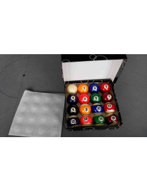jeu de 16 billes diamètre 57.2 mm Boules billard américain neuves numérotées U.S.
