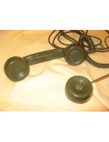 téléphone à cadran ancien vintage bi-color